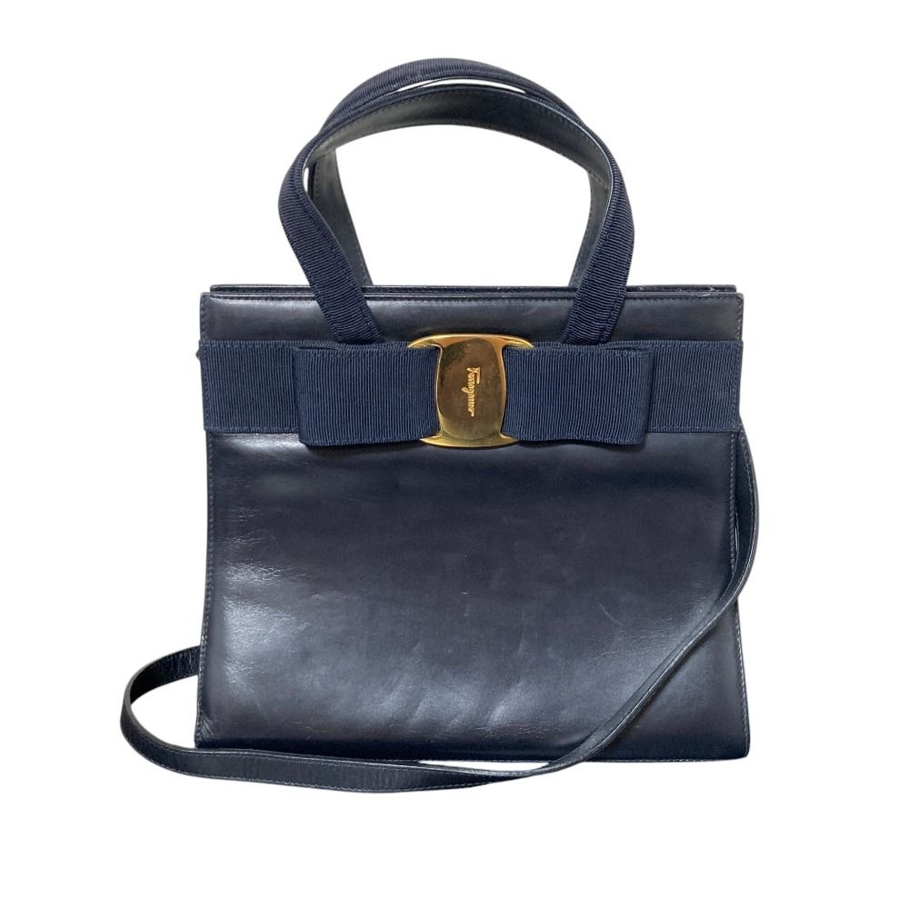 良品 Salvatore Ferragamo ヴァラ ハンドバッグ トートバッグ