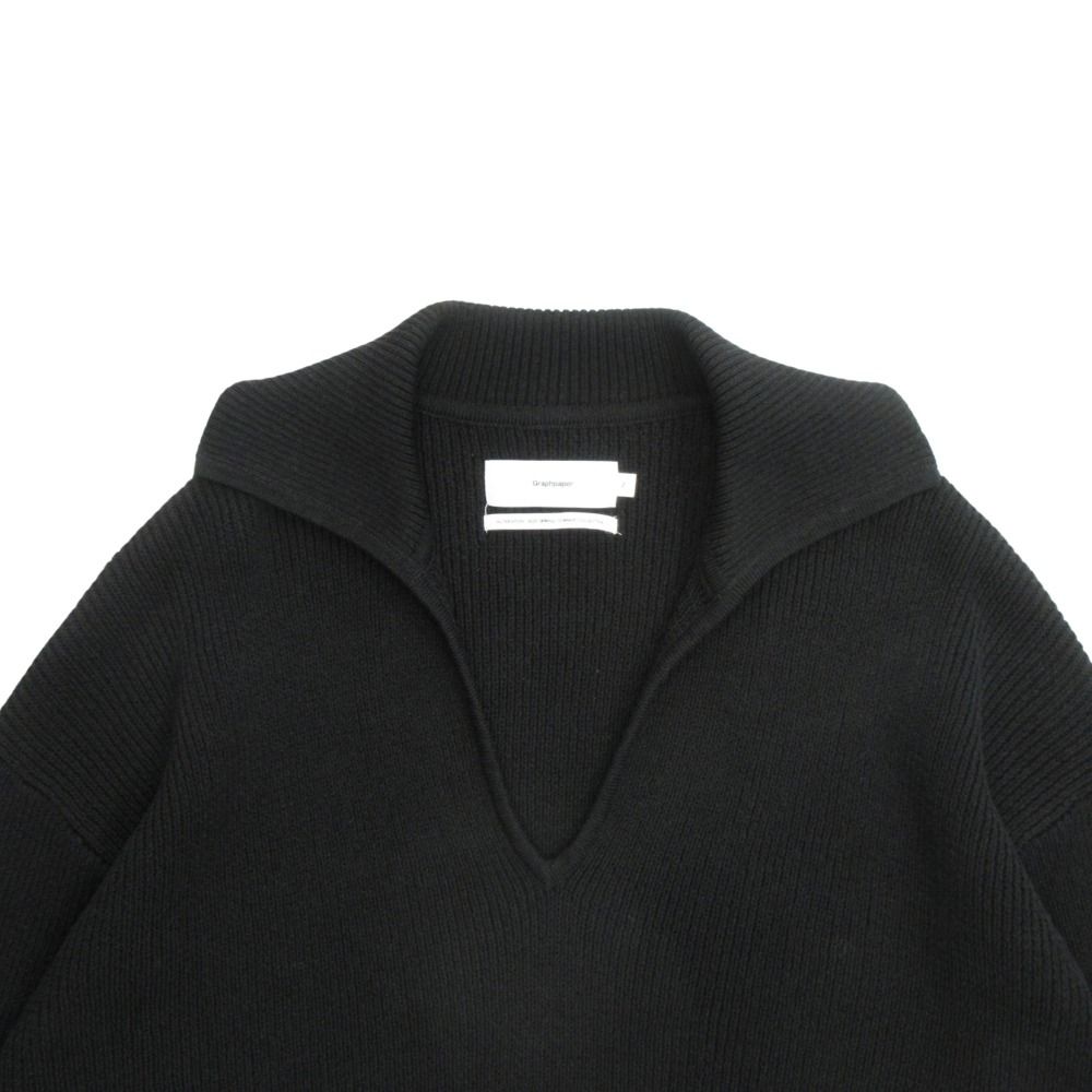 新品同様 Graphpaper グラフペーパー 25SS Linen Solotex Skipper Knit