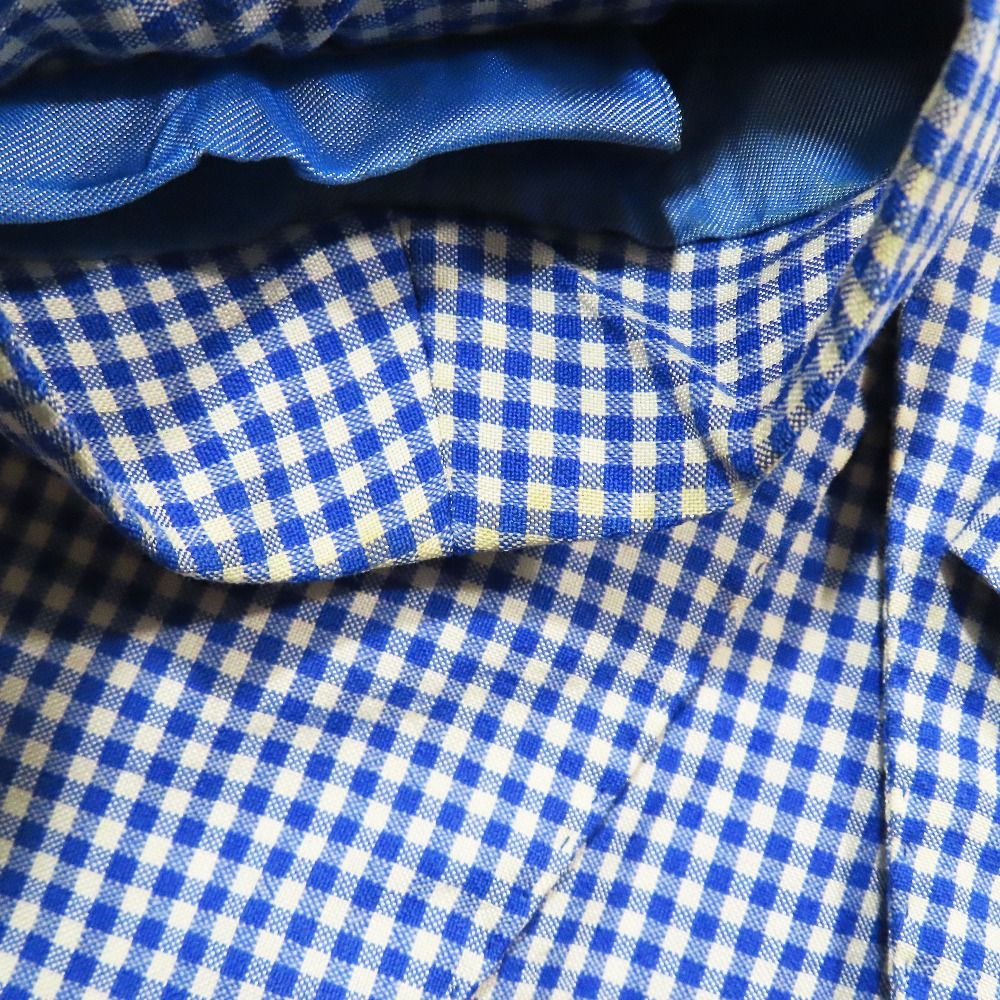 ISAIA イザイア ウール シルク混 ギンガムチェック 3B テーラード