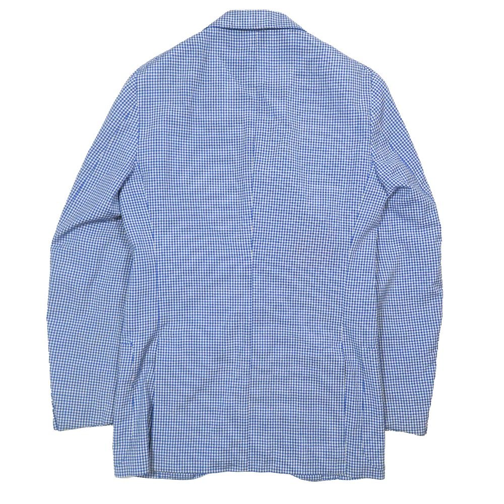ISAIA イザイア ウール シルク混 ギンガムチェック 3B テーラード