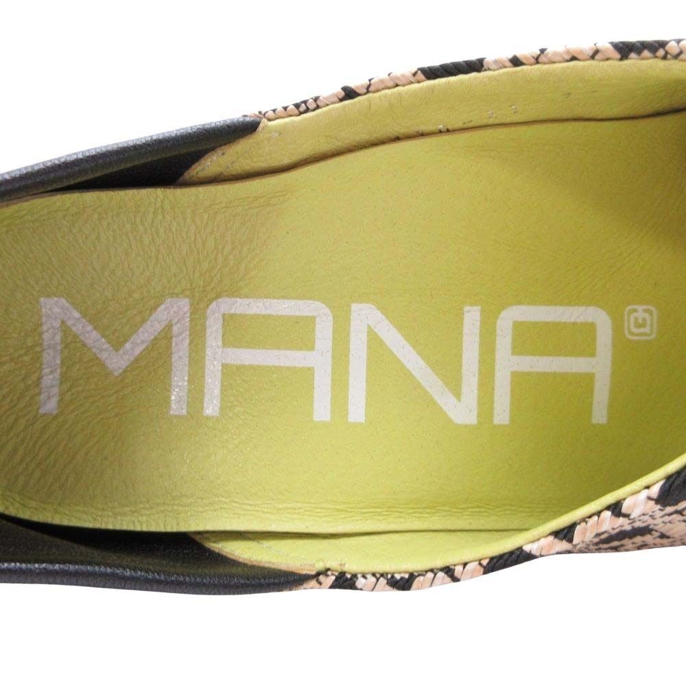 美品 MANA マナ ふかふかバブーシュ フラットシューズ U字カット