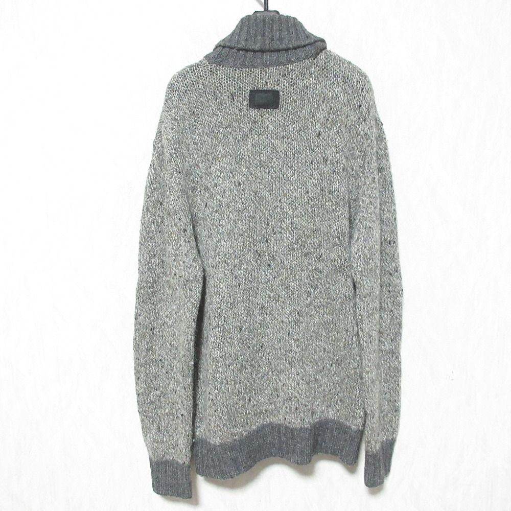 美品 ドルチェ&ガッバーナ DOLCE&GABBANA ニット セーター クルーネック ウール アルパカ メンズ トップス ローゲージ 52(XL相当) グレー 美品 D&G ディーアンドジー ドルチェ&ガッバーナ アルパカウール