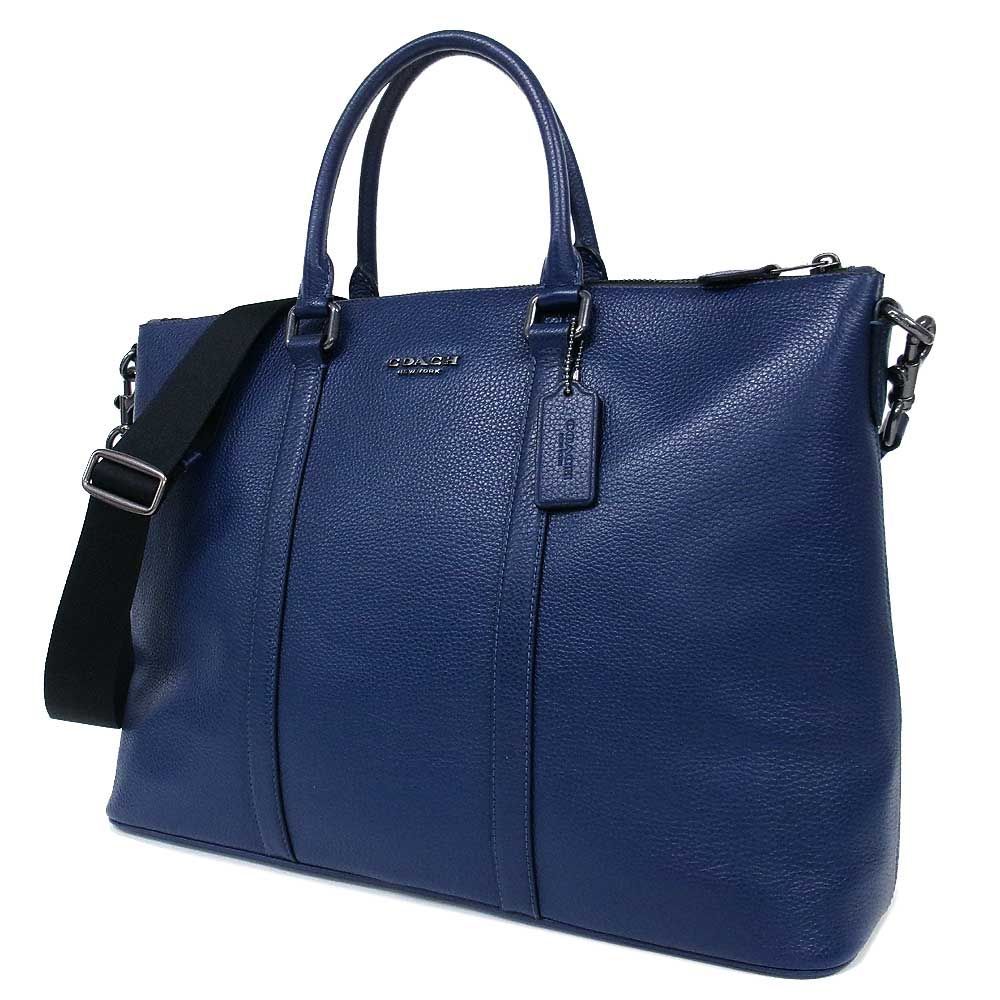 【新品】コーチ バッグ ビジネスバッグ COACH CALEB ペブルレザー ワークバッグ 斜め掛け 2WAY A4対応 CY769 アウトレット メンズ 送料無料