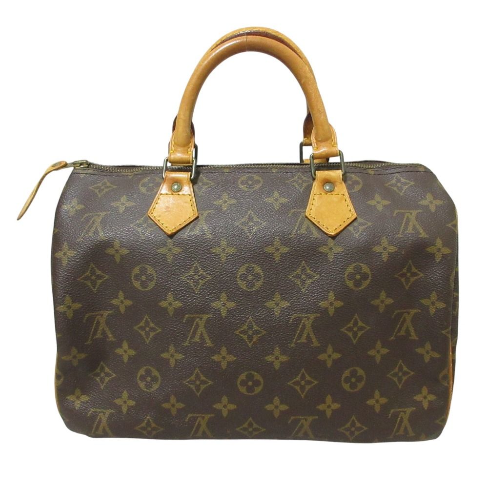 良品 Louis Vuitton ルイヴィトン スピーディ 30 モノグラム ボストンバッグ ハンドバッグ ヴィンテージ M41526 ブラウン レディース 古着 中古 USED