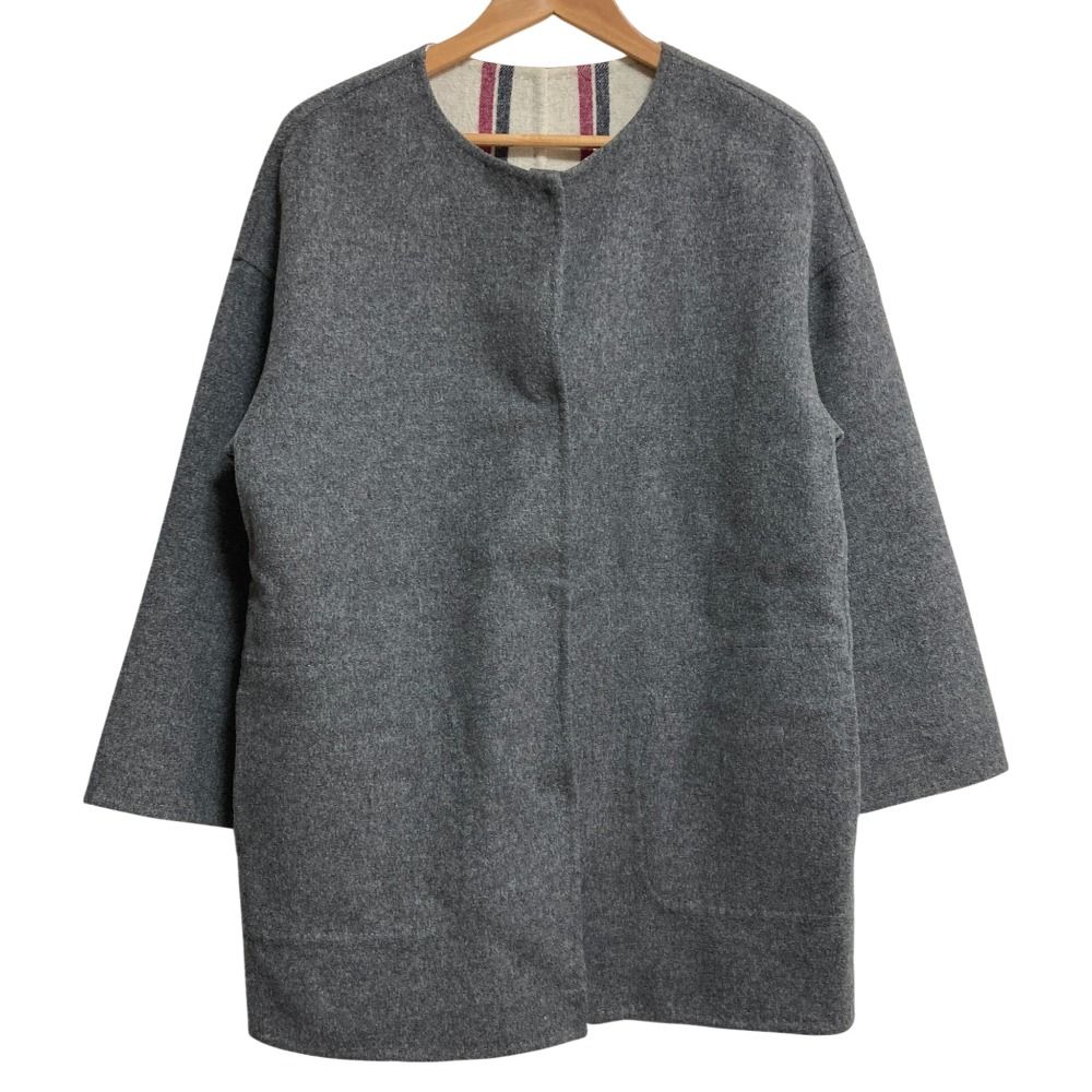 美品 VIVIENNE TAM ヴィヴィアンタム ウール リバーシブル ノーカラー