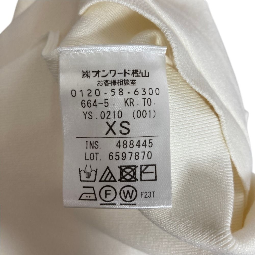 TOCCA - TOCCA トッカ エコファー付き ボレロ カーディガン 488445 サイズXS ボルドー 中古 D4 良品 TOCCA トッカ スカラップ レーヨンニット ボレロ カーディガン