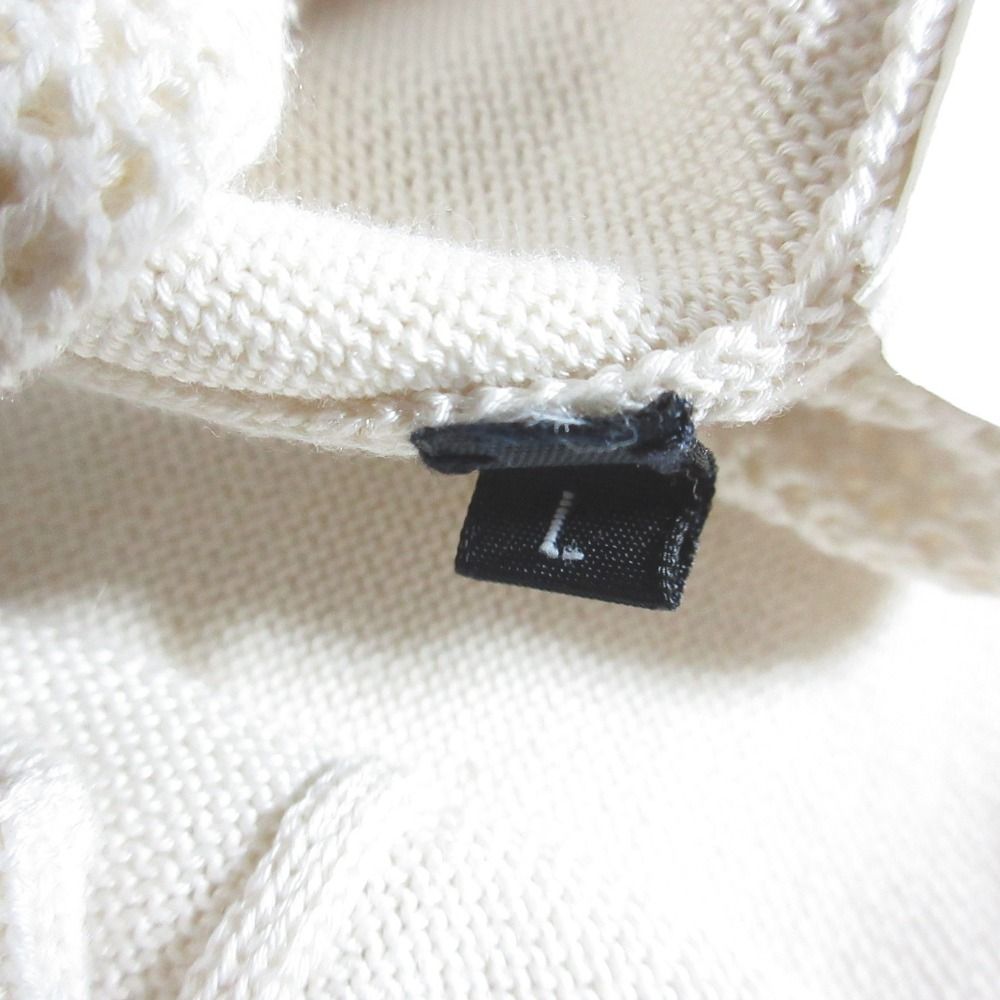 良品 JIL SANDER NAVY ジルサンダーネイビー シルクコットン Vネック
