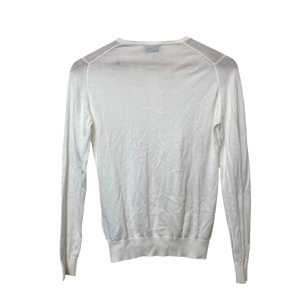 JOHN SMEDLEY - 90’s JOHN SMEDLEY ジョンスメドレー アンサンブル コットン ニット カーディガン オールド ビンテージ ヴィンテージ 36 茶色 レディース 古着 中古 USED 良品 JOHN SMEDLEY ジョンスメドレー コットンニット カーディガン