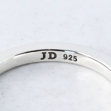 研磨済】 JUSTIN DAVIS D-CIPHER 'LOVE' リング 11号 SRJ775A