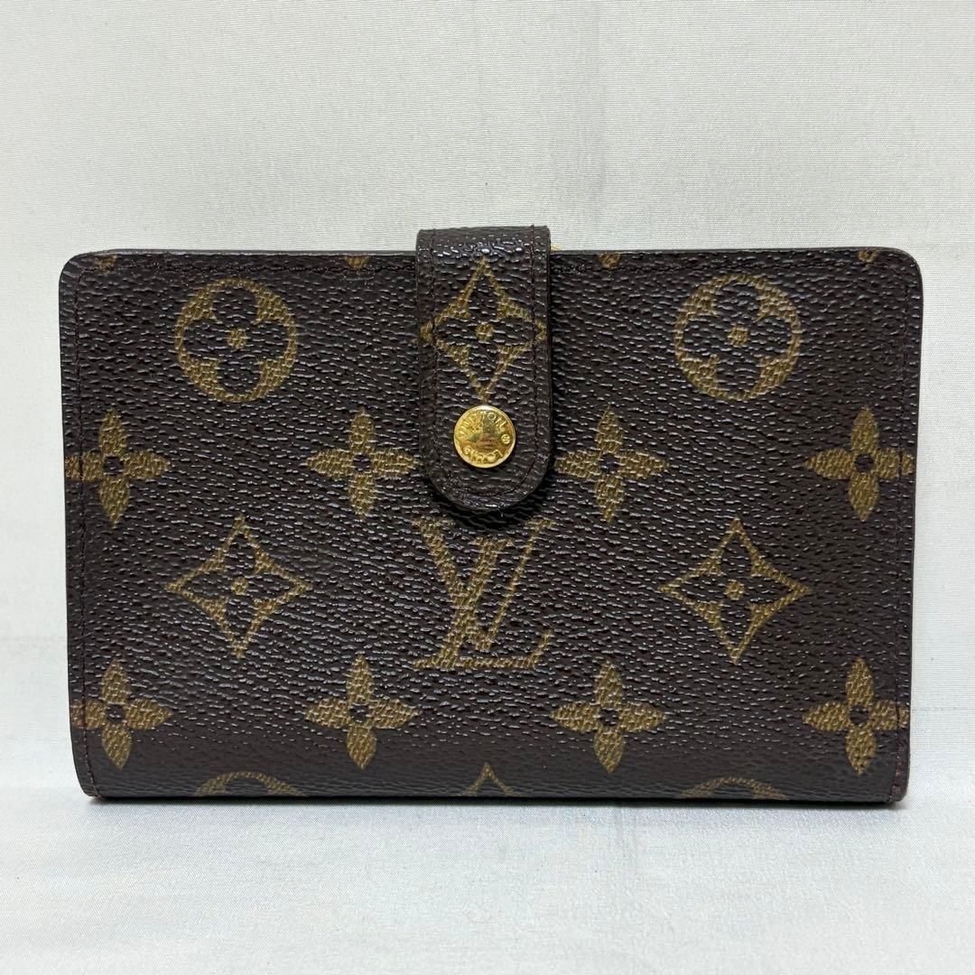 Louis Vuitton ルイヴィトン ポルトフォイユ ヴィエノワ 二つ折り財布 がま口 モノグラム PVC ブラウン M61663