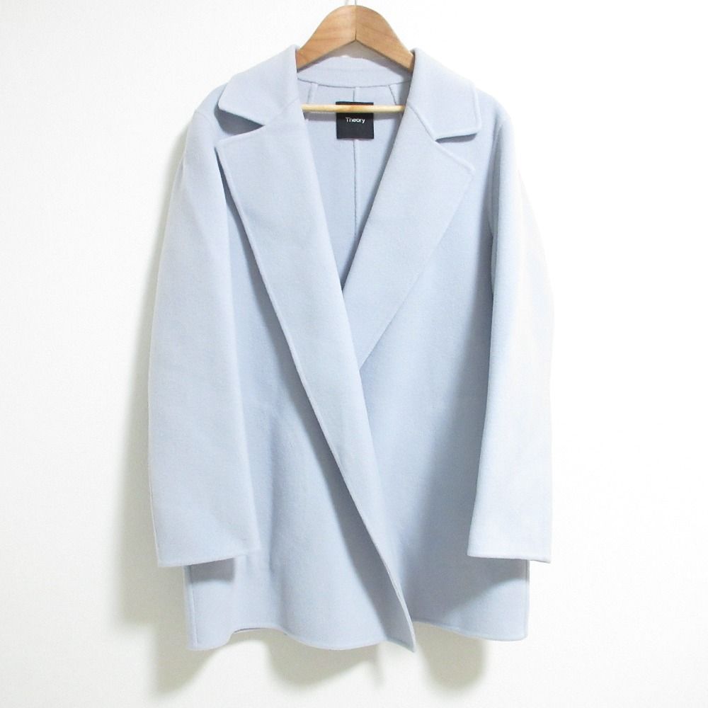美品 Theory セオリー LUXE NEW DIVIDE CLAIRENE カシミヤブレンド