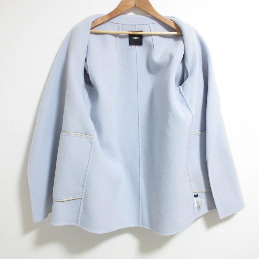 美品 Theory セオリー LUXE NEW DIVIDE CLAIRENE カシミヤブレンド