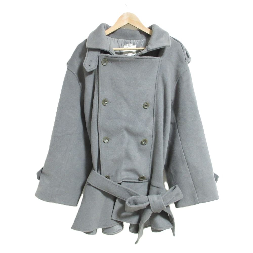 Darich ドロップショルダージャケットコート グレー 美品 25AW Darich ダーリッチ ドロップショルダージャケットコート