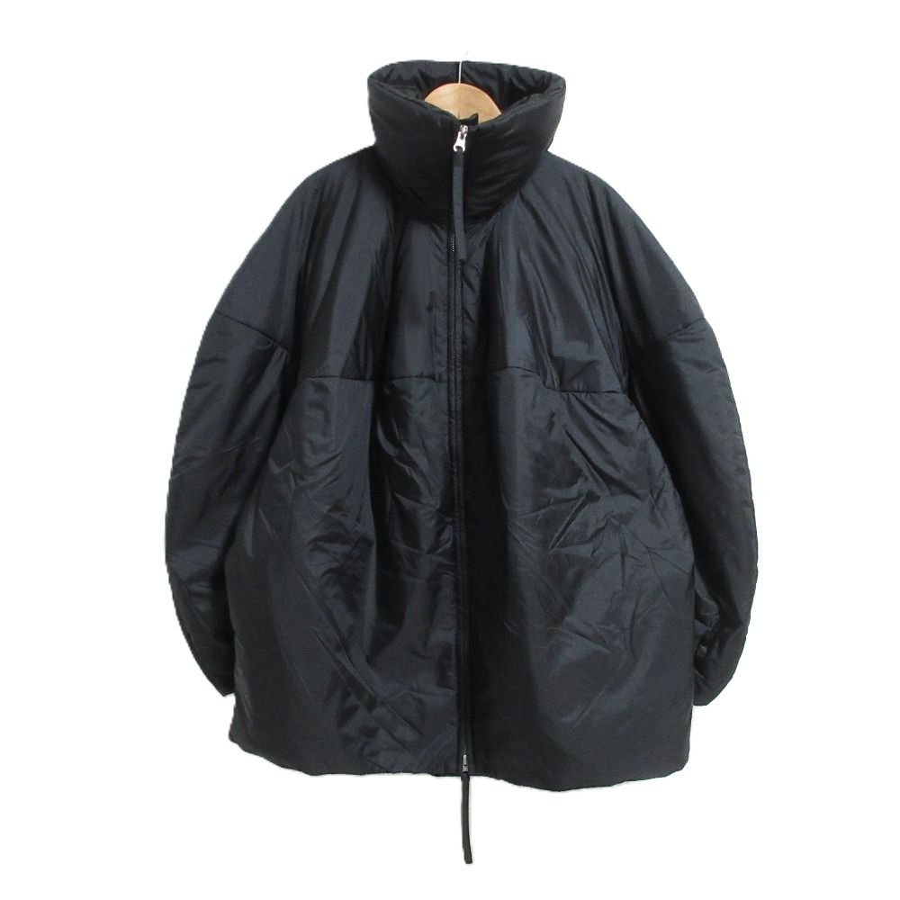 良品 25AW ENFOLD エンフォルド ハイネック オーバーサイズ 中綿ジャケット 300IA430-2831 サイズ38 ブラック レディース 古着 中古 USED