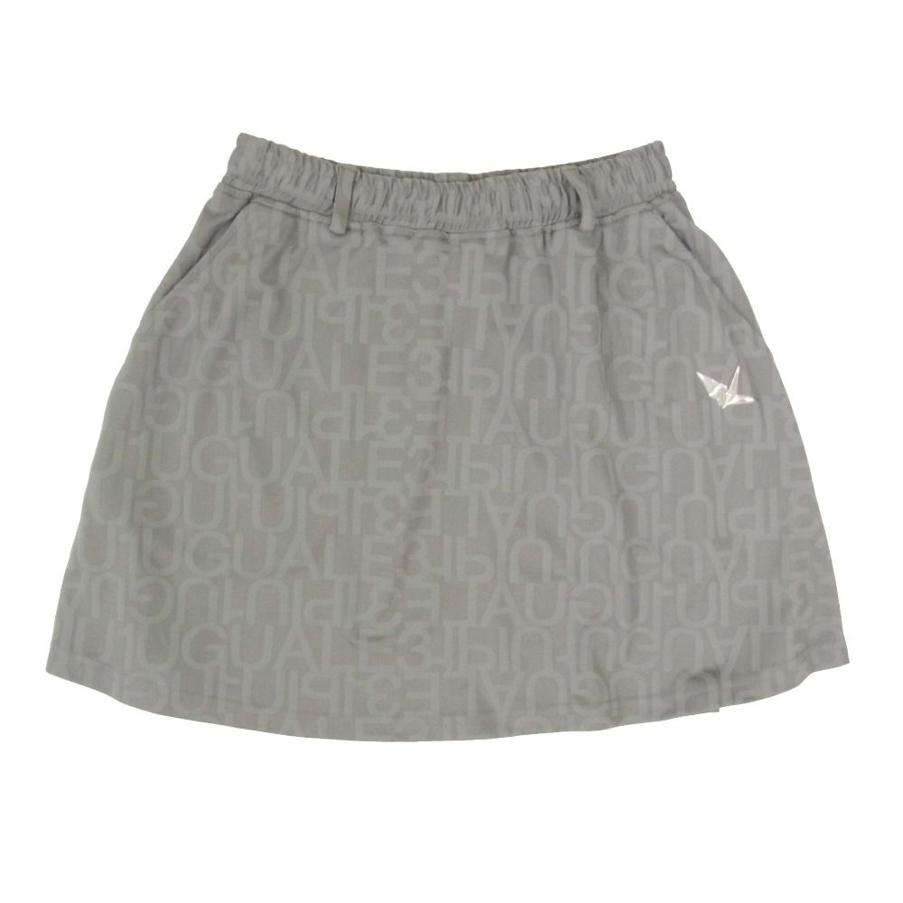 1piu1uguale3 ウノピュウノウグァーレトレ GSP068 POE475 113 GOLF ゴルフ ORIGINAL JACQUARD EASY SKIRT オリジナル ジャガード イージー スカート グレー系 2【美品】【中古】