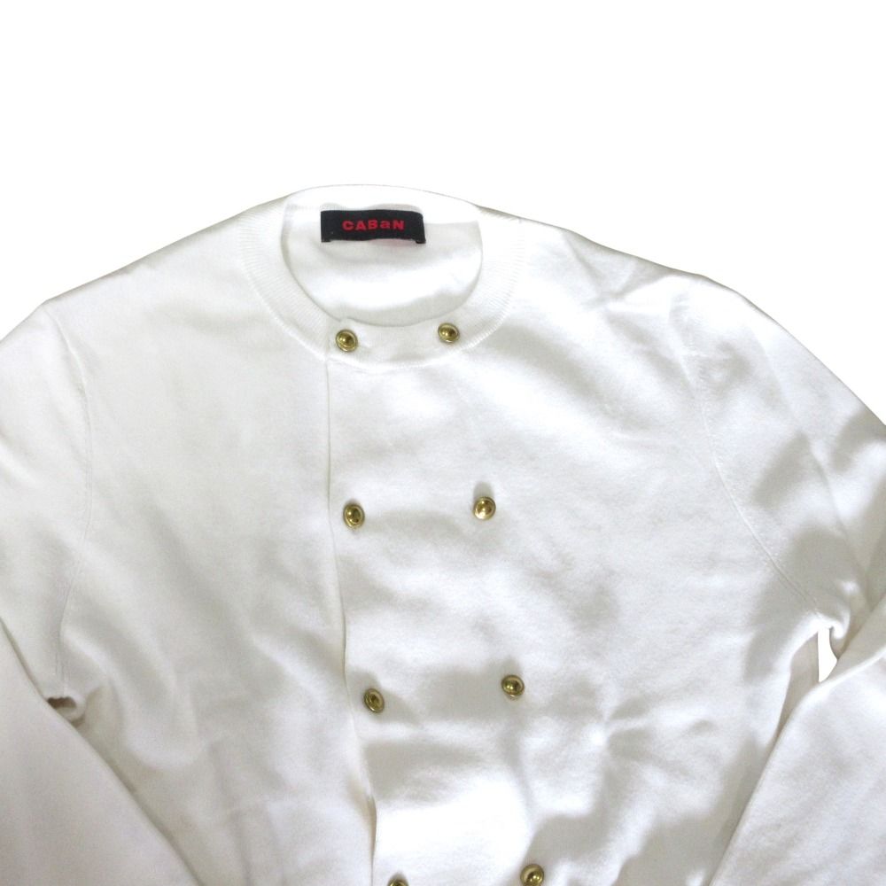 美品 23AW CABaN キャバン コットンカシミヤ ダブルボタン ニット