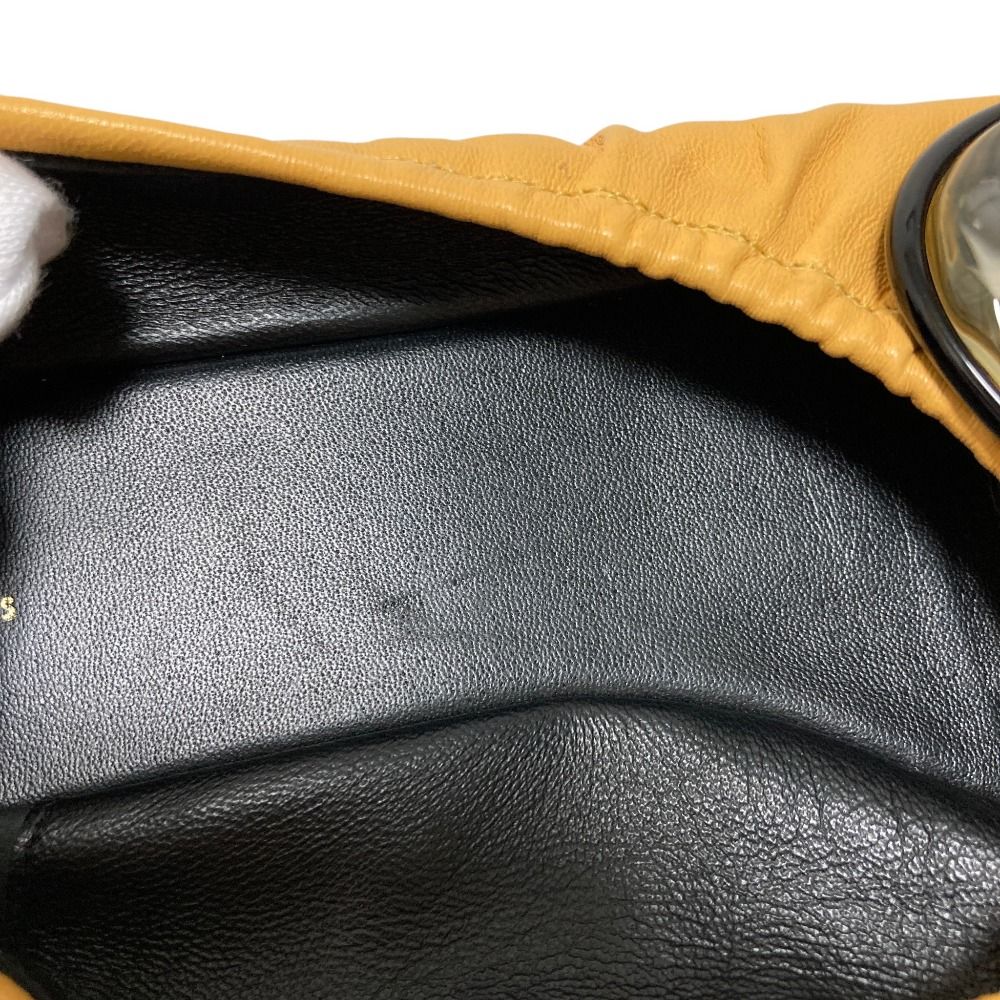 良品 CELINE セリーヌ フィービー期 メタルプレート付き レザー