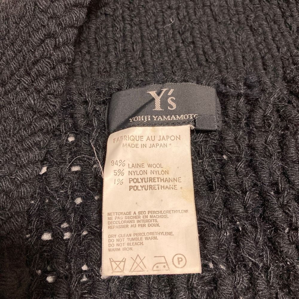 良品 Y's yohji yamamoto ワイズ ヨウジヤマモト ローゲージ ニット