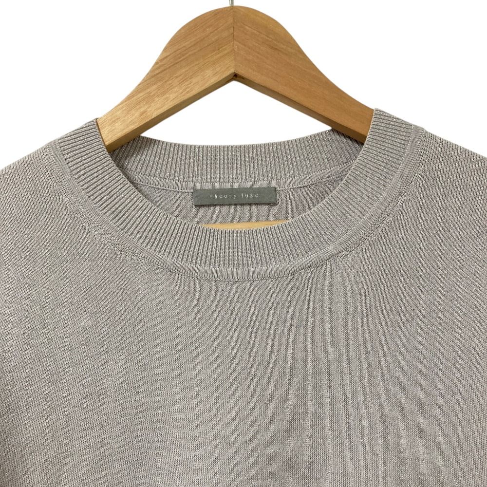 美品 25SS theory luxe セオリーリュクス LUREX KNIT ラメ コットン