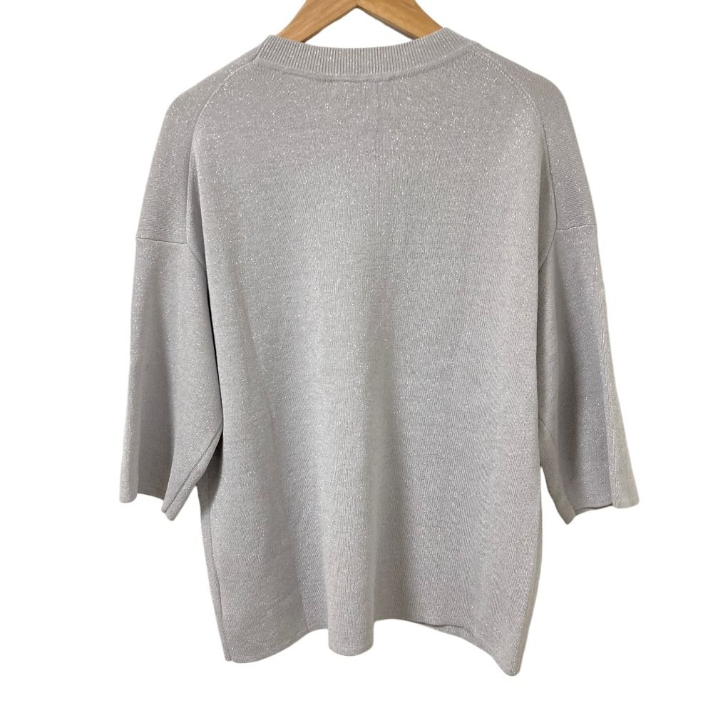 美品 25SS theory luxe セオリーリュクス LUREX KNIT ラメ コットン