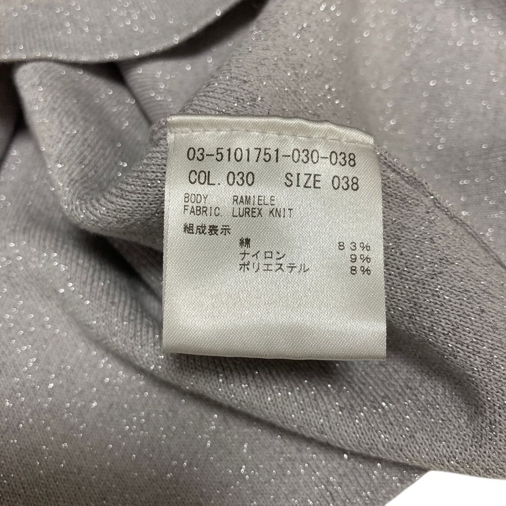 美品 25SS theory luxe セオリーリュクス LUREX KNIT ラメ コットン