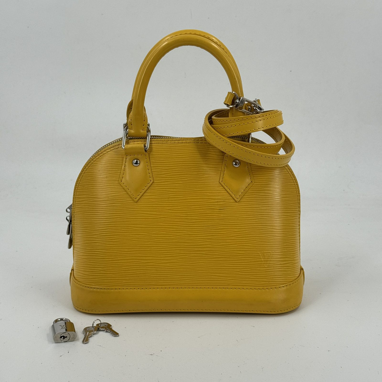 LOUIS VUITTON アルマBB エピレザー イエロー 2WAY ハンドバッグ M40866