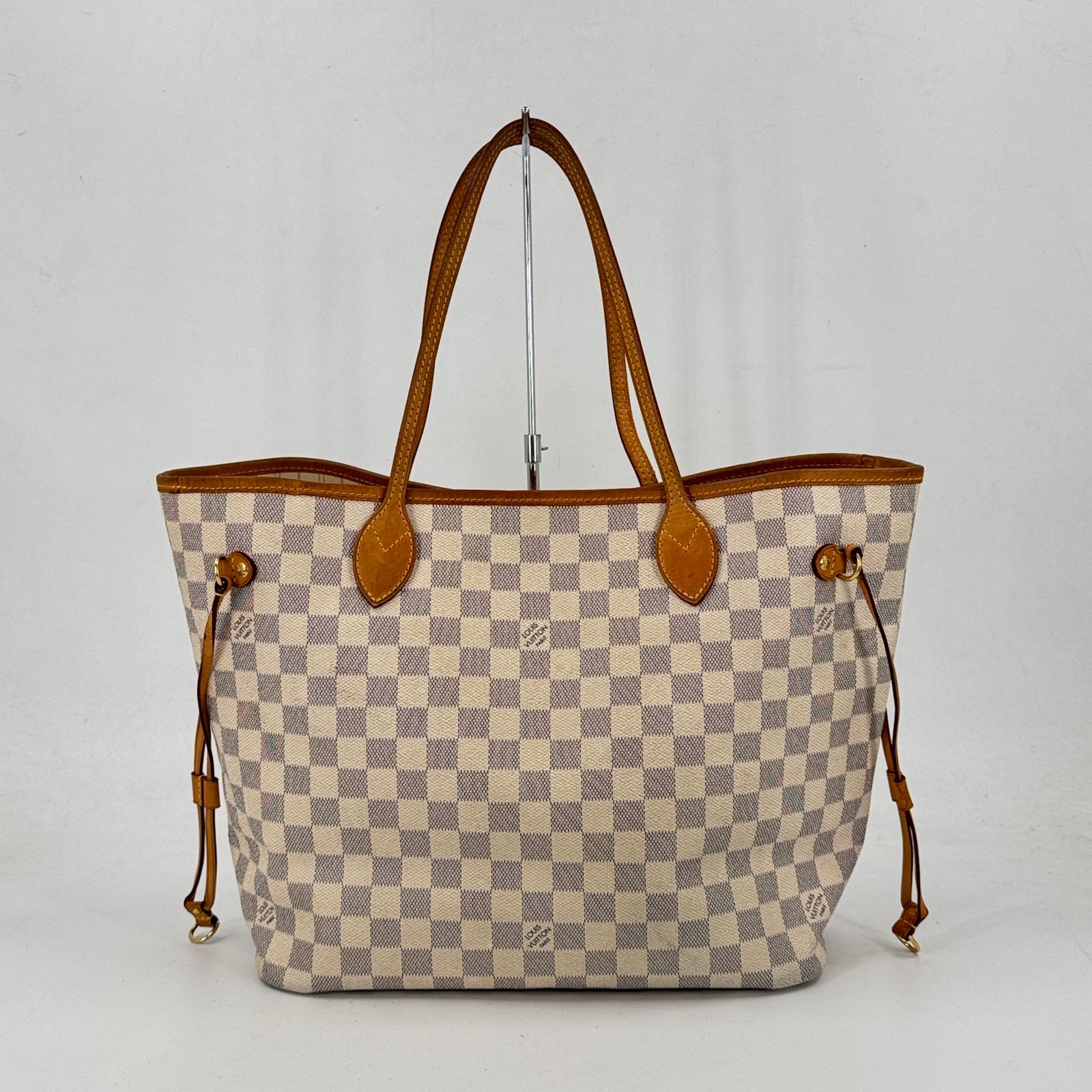 LOUIS VUITTON ネヴァーフルMM ダミエ・アズール ホワイト ショルダーバッグ N51107