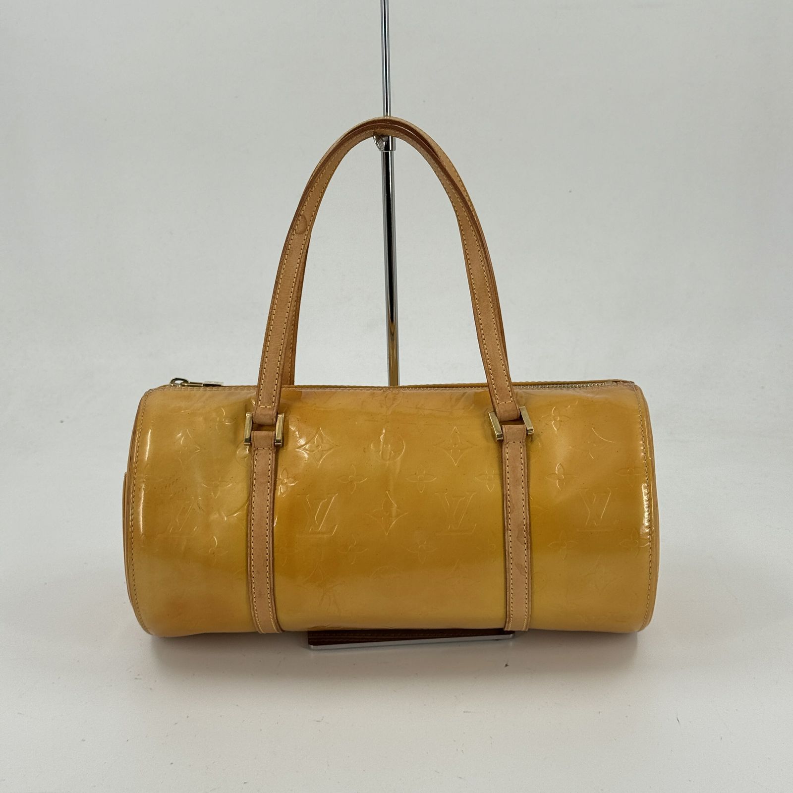 LOUIS VUITTON ベッドフォード モノグラム・ヴェルニ イエロー エナメル ハンドバッグ M91006