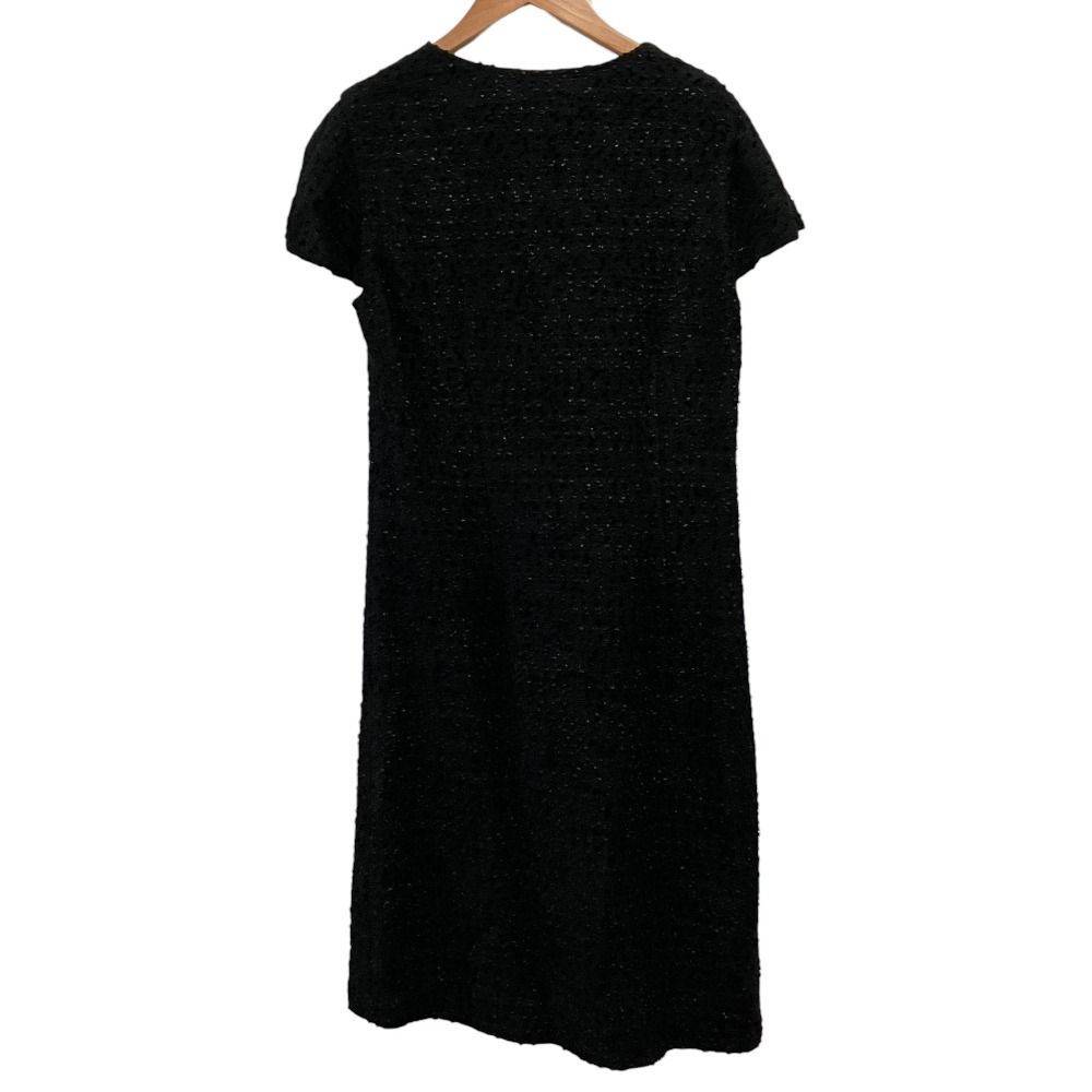美品 INGEBORG インゲボルグ リボン ツイード ノーカラージャケット