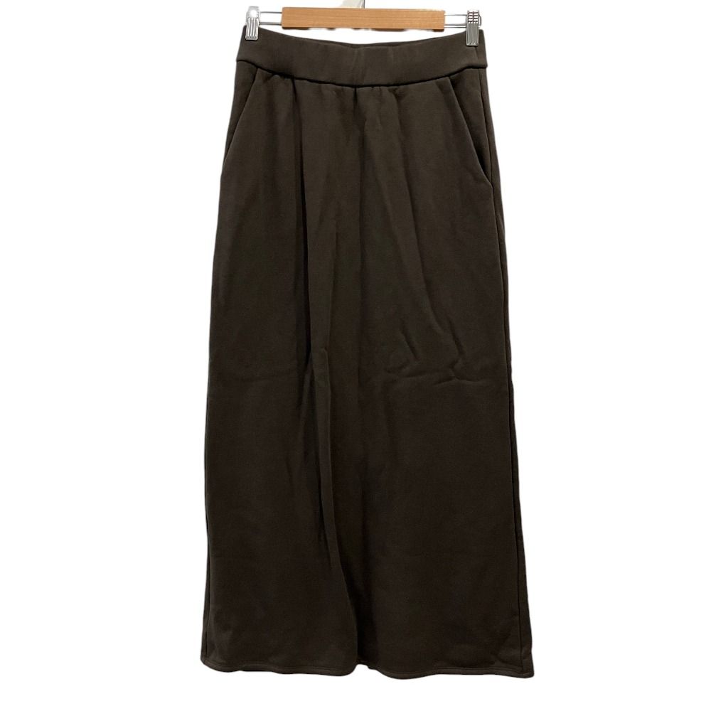 美品 25AW AP STUDIO エーピーストゥディオ ウールミックススウェットスカート 25060586206130 サイズ36 ブラウン レディース 古着 中古 USED