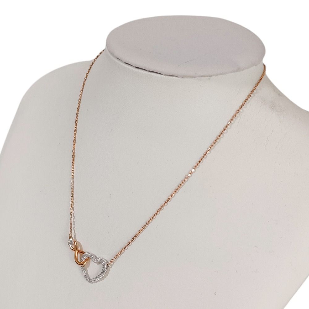 新品同様 SWAROVSKI スワロフスキー インフィニティ ハート ライン