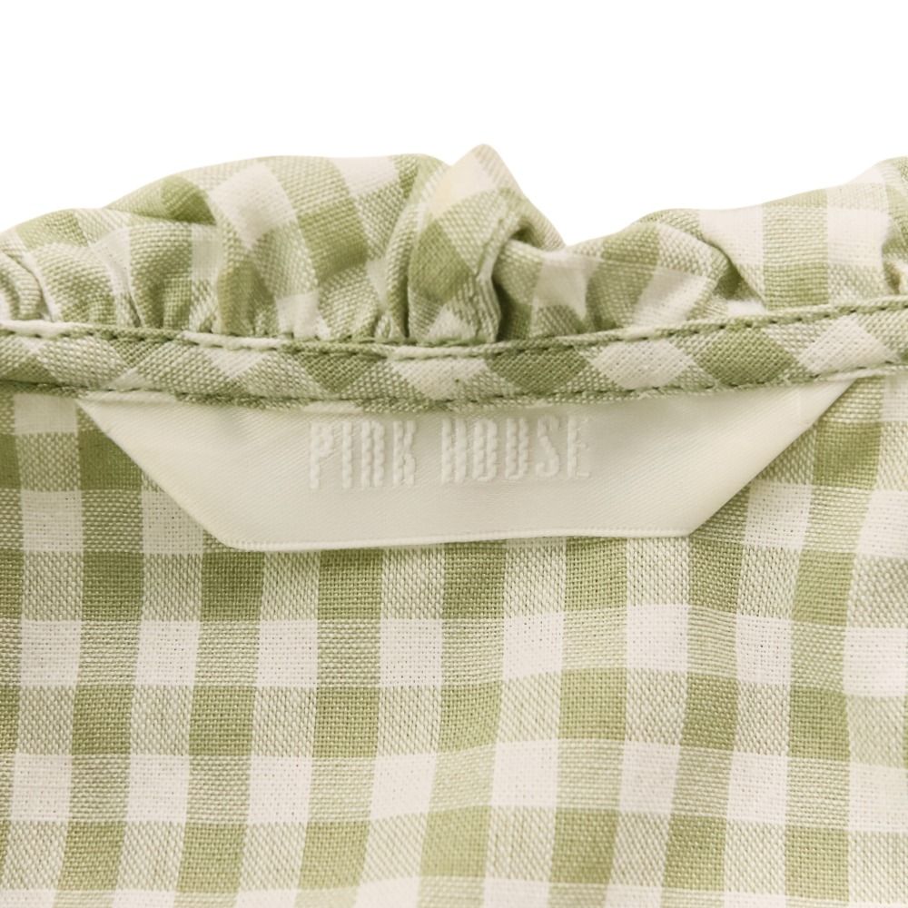 良品 PINK HOUSE ピンクハウス クマ耳フード付きギンガムチェック 良品 PINK HOUSE ピンクハウス クマ耳フード付きギンガムチェック