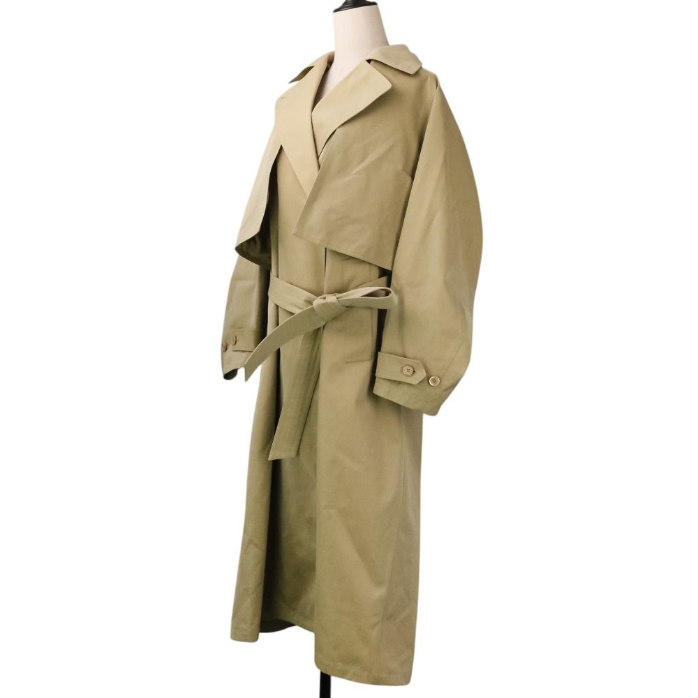 美品 23SS DRAWER ドゥロワー 2way コットンシャンブレー トレンチ