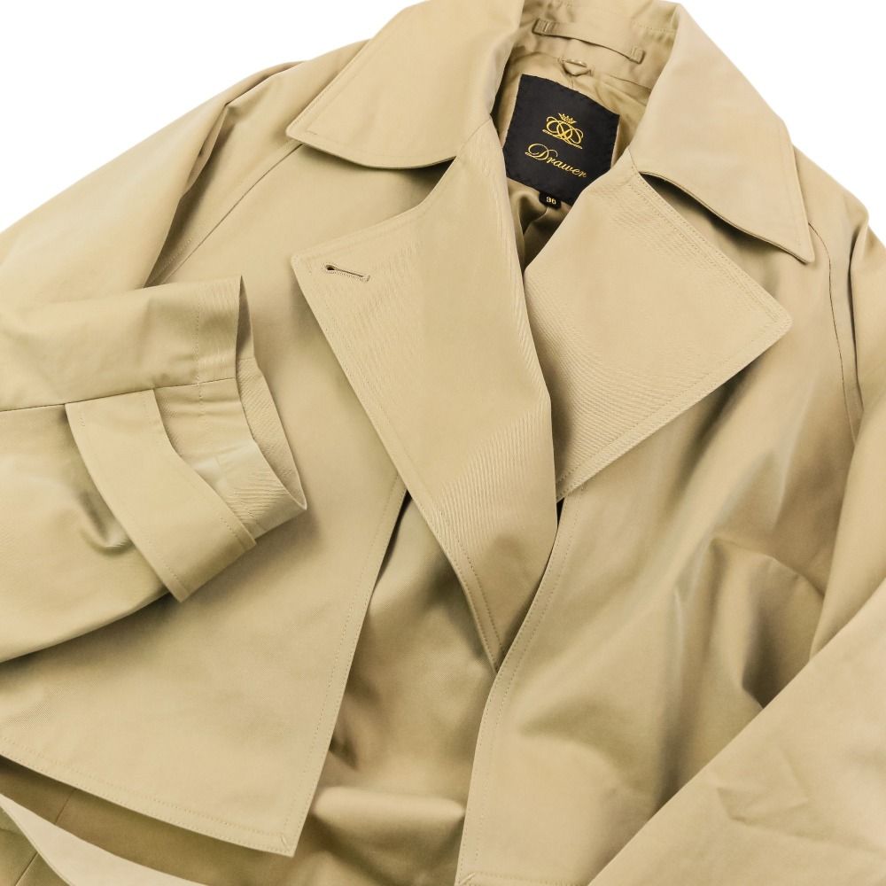 美品 23SS DRAWER ドゥロワー 2way コットンシャンブレー トレンチ