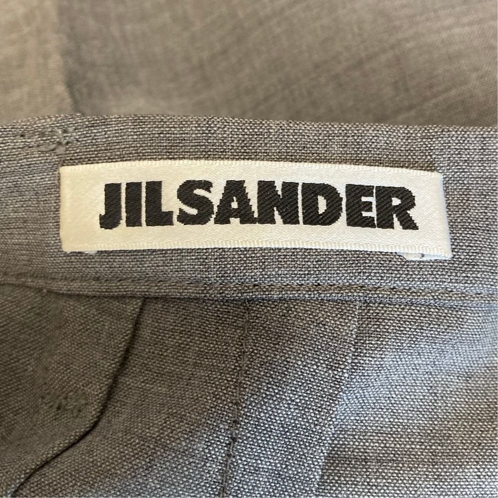 良品 JIL SANDER ジルサンダー ストレッチウールスラックス パンツ