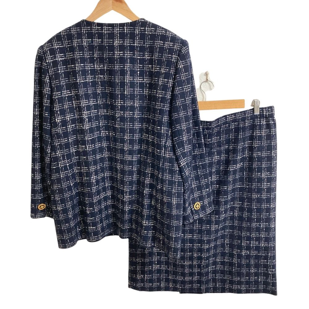 良品 GIVENCHY ジバンシィ ヴィンテージ チェック 金ボタン ジャケット