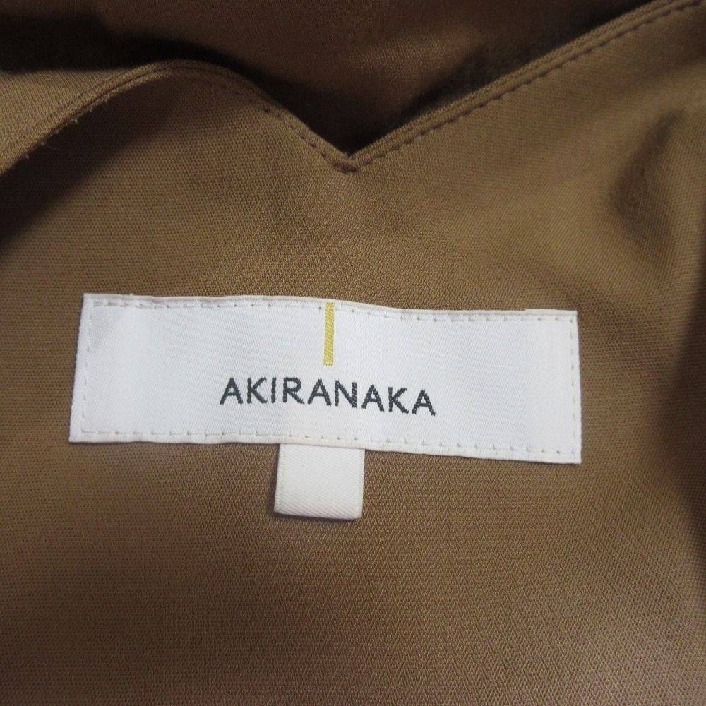 美品 AKIRANAKA アキラナカ 長袖 マキシ丈 ノーカラー ワンピース