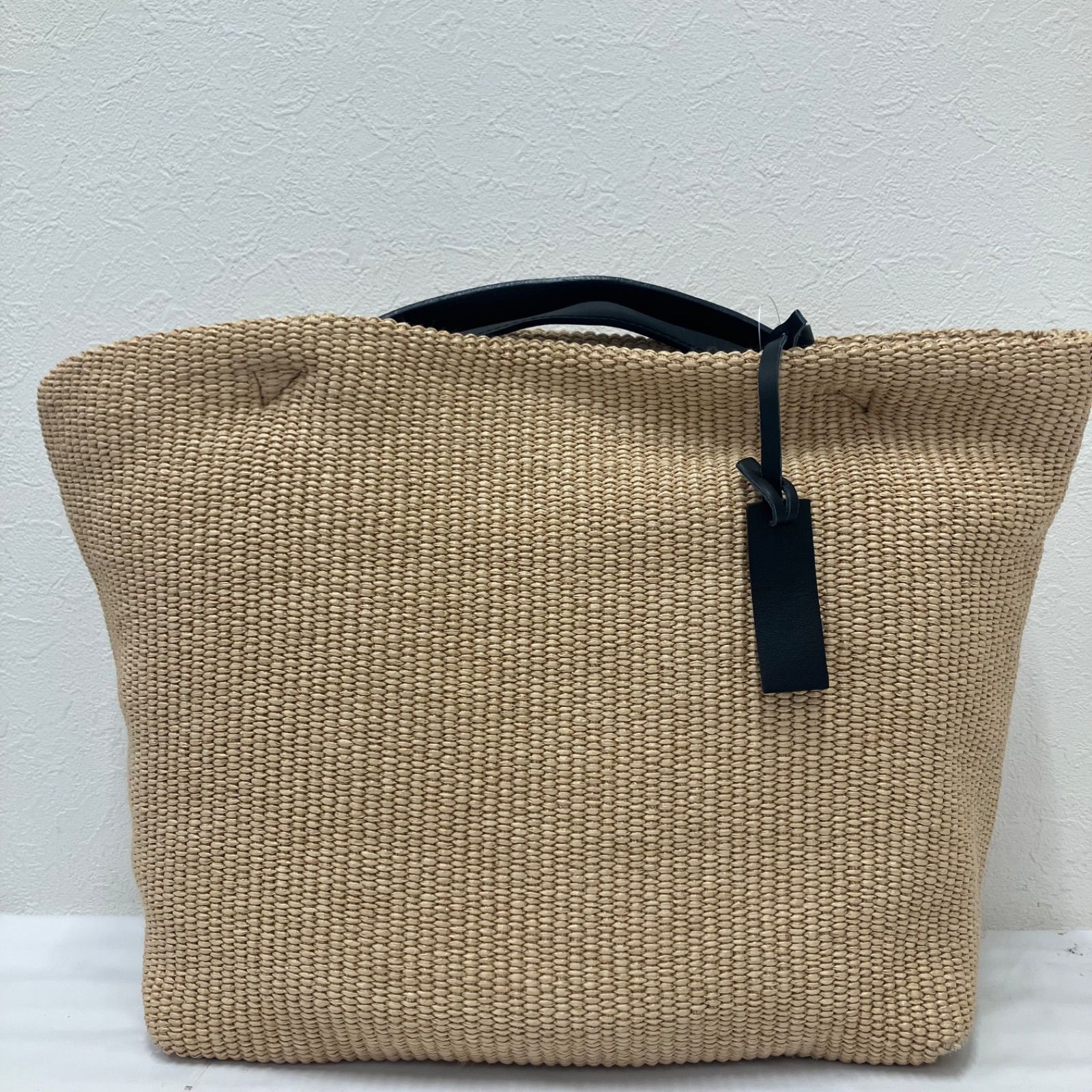 MARCOMASI マルコマージ A4収納可能 カゴバッグ 編み込み ベージュ