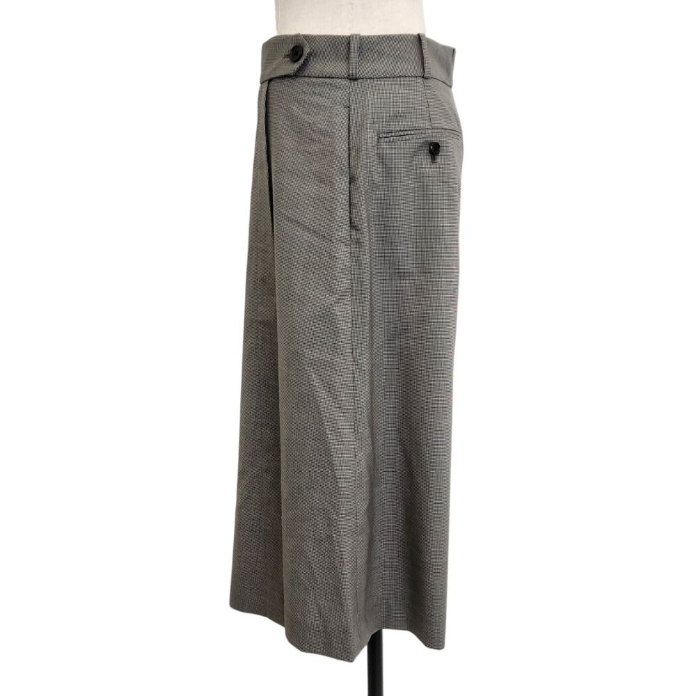 美品 MARGARET HOWELL マーガレットハウエル FINE WOOL POPLIN 千鳥格