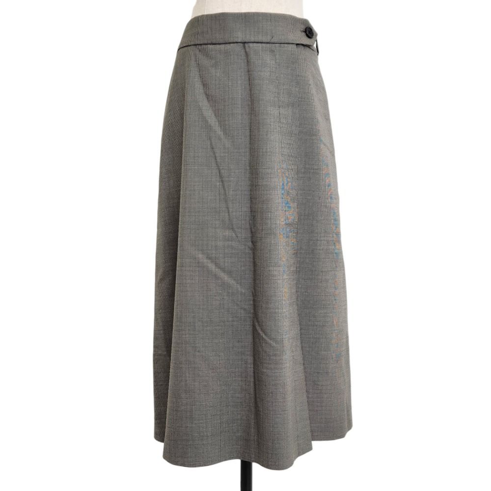 美品 MARGARET HOWELL マーガレットハウエル FINE WOOL POPLIN 千鳥格