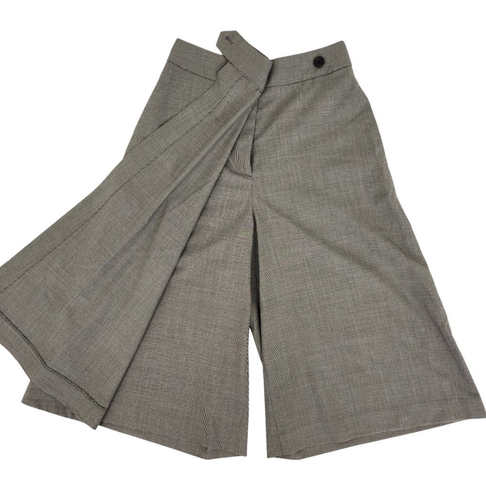 美品 MARGARET HOWELL マーガレットハウエル FINE WOOL POPLIN 千鳥格