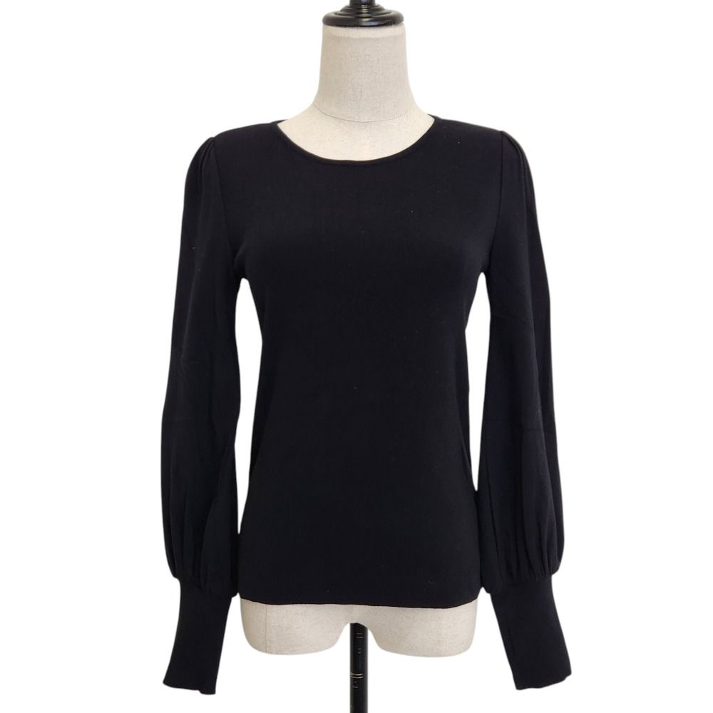 美品 FOXEY フォクシー ストレッチ ロングスリーブ ニットセーター
