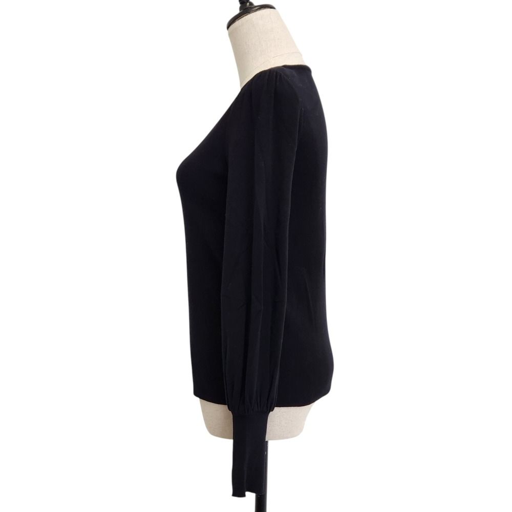 美品 FOXEY フォクシー ストレッチ ロングスリーブ ニットセーター