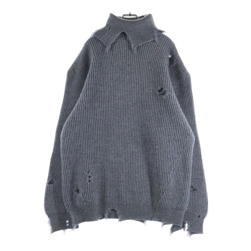HED MAYNER タートルネック HED MAYNER (ヘドメイナー) 22AW DESTROYED TURTLENECK SWEATER