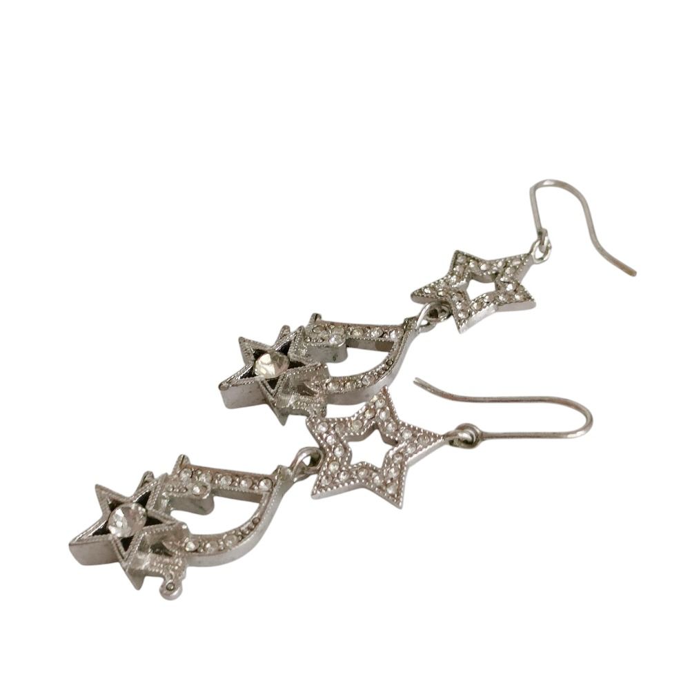 良品 Christian Dior クリスチャンディオール ラインストーン ロゴ