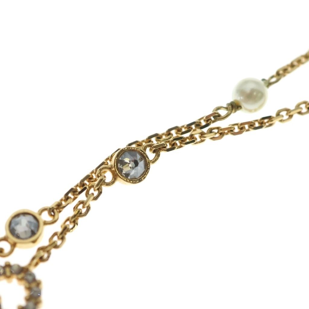 DIOR (ディオール) Christian Dior clair d lune CDロゴ ネックレス