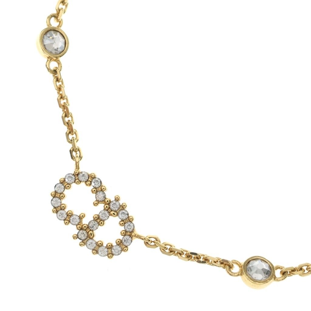 Dior CDロゴ ネックレス ストーン パール調　正規品 DIOR (ディオール) Christian Dior clair d lune CDロゴ ネックレス