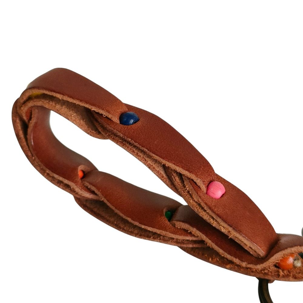 henry cuir アンリークイール　henri 作　スプーンのキーホルダー 良品 HENRY CUIR アンリークィール レザー キーリング キーホルダー