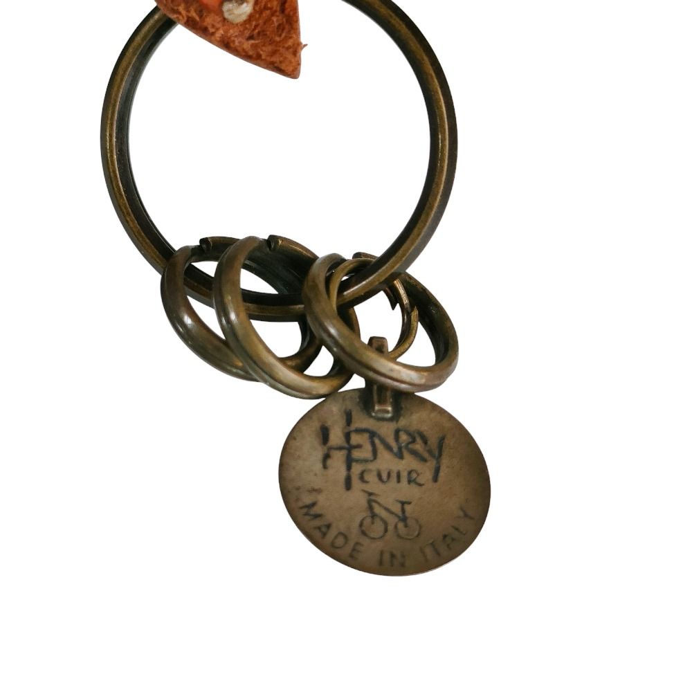 良品 HENRY CUIR アンリークィール レザー キーリング キーホルダー