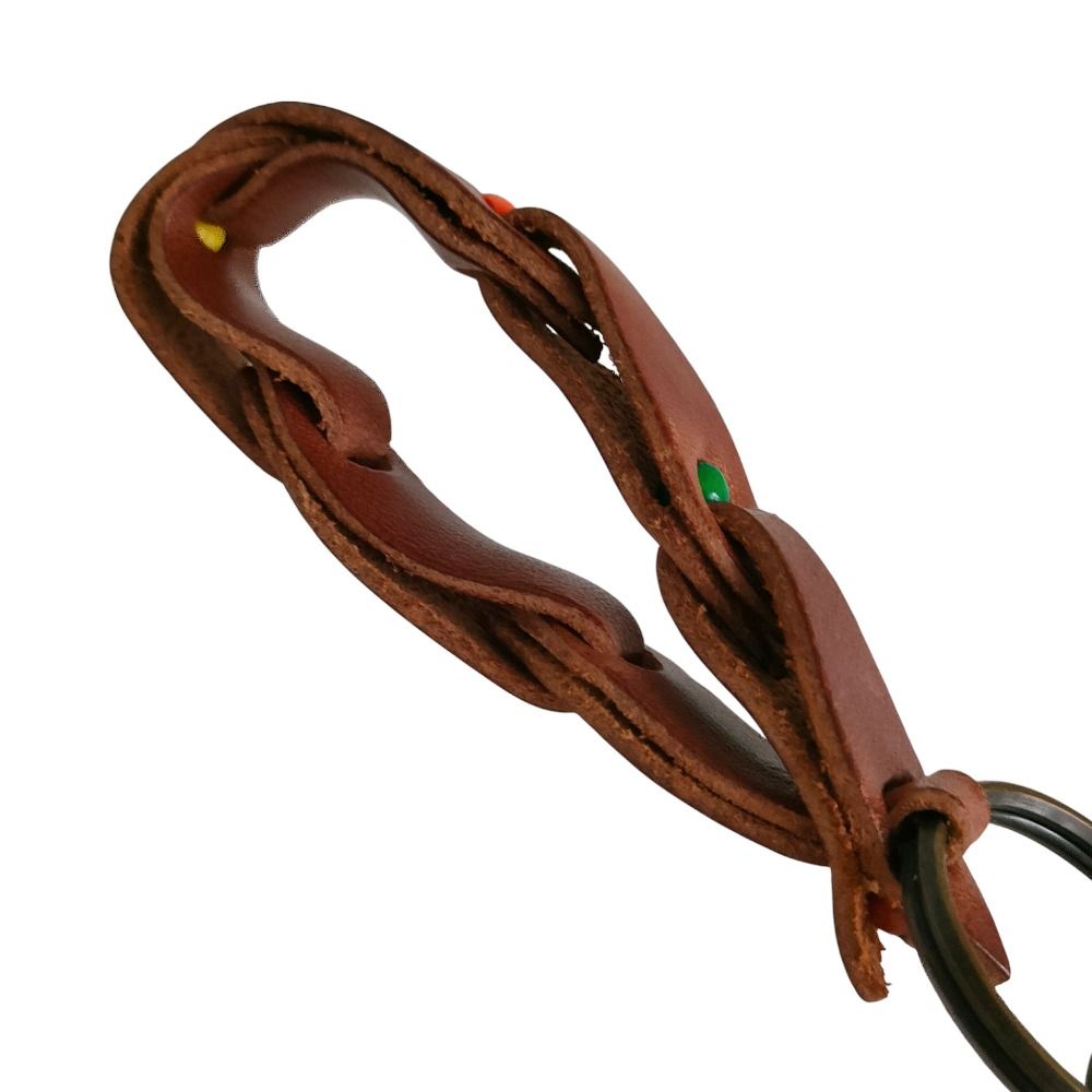 henry cuir アンリークイール　henri 作　スプーンのキーホルダー 良品 HENRY CUIR アンリークィール レザー キーリング キーホルダー